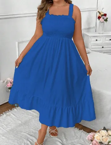 Rochie medie SHEIN CURVE, albastru