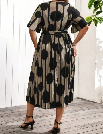Rochie medie SHEIN CURVE, kaki
