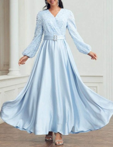 Rochie lunga MOTF, albastru