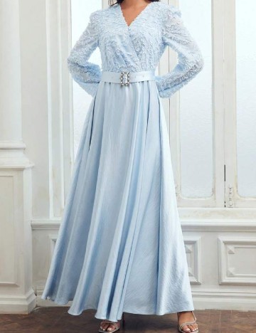 Rochie lunga MOTF, albastru