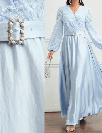 Rochie lunga MOTF, albastru