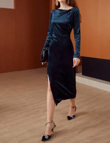 Rochie medie MOTF, albastru