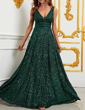 Rochie lunga Faeriesty, verde