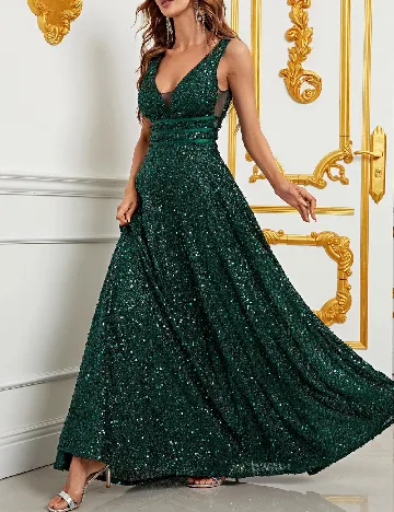Rochie lunga Faeriesty, verde