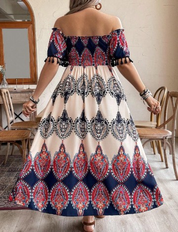 Rochie lunga SHEIN CURVE, mix culori