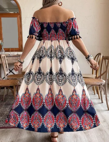 Rochie lunga SHEIN CURVE, mix culori