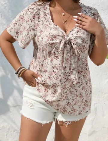 Bluza SHEIN CURVE, floral print