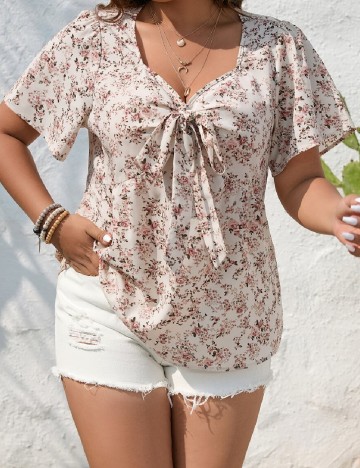Bluza SHEIN CURVE, floral print