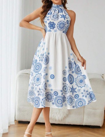 Rochie medie SHEIN, alb