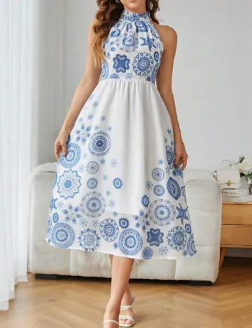 Rochie medie SHEIN, alb