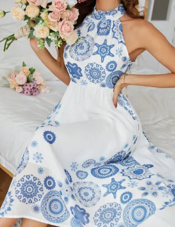 Rochie medie SHEIN, alb