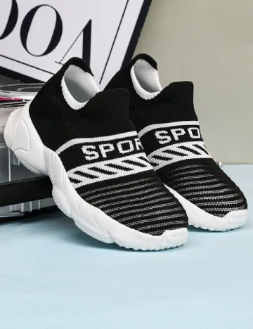 Adidasi Shein Kids, negru
