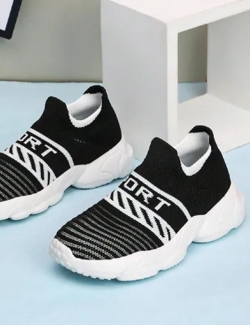 Adidasi Shein Kids, negru
