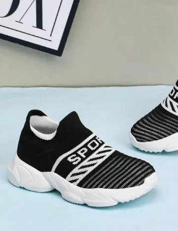 Adidasi Shein Kids, negru