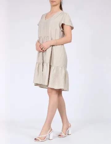 Rochie scurta Vero Moda, bej