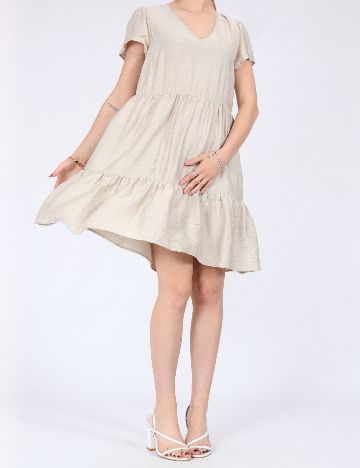 Rochie scurta Vero Moda, bej