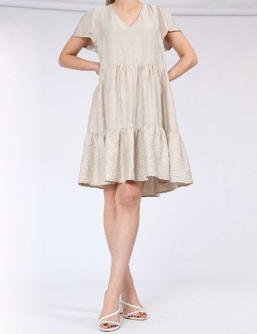 Rochie scurta Vero Moda, bej