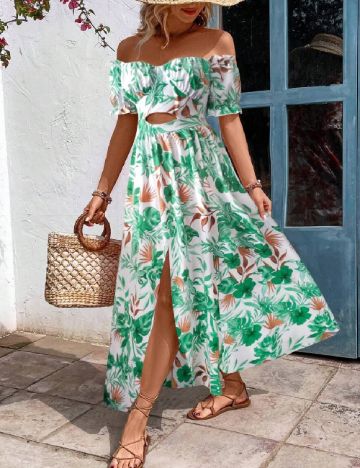Rochie lunga SHEIN, verde