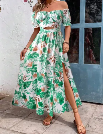 Rochie lunga SHEIN, verde