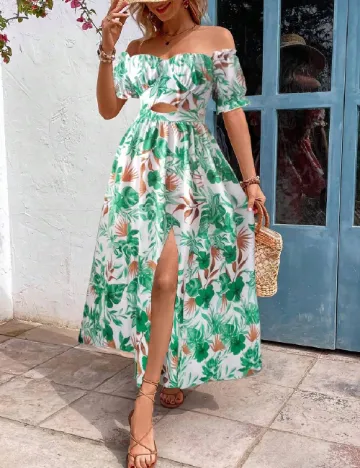 Rochie lunga SHEIN, verde