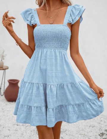 Rochie scurta SHEIN, bleu