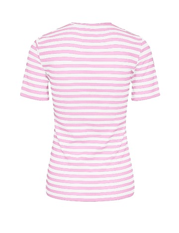 Tricou Vero Moda, roz/alb