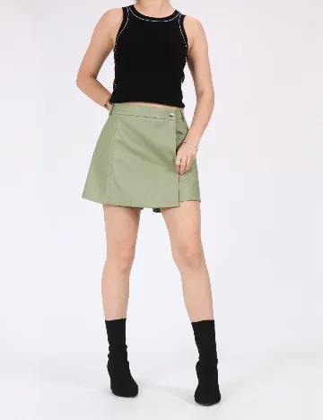 Fusta pantalon Only, verde