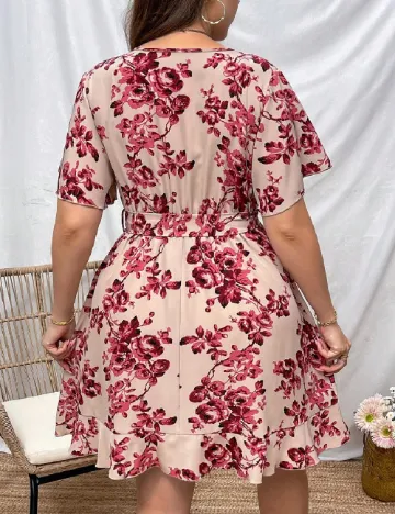 Rochie scurta SHEIN CURVE, floral print
