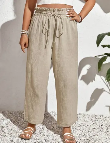 Pantaloni SHEIN CURVE, bej