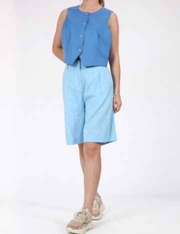 Pantaloni scurti Vero Moda, bleu