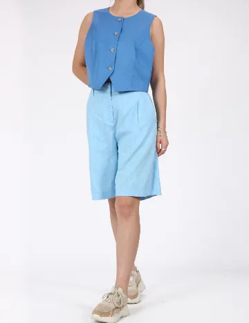 Pantaloni scurti Vero Moda, bleu