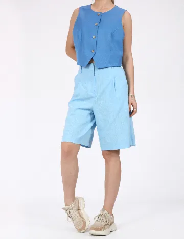 Pantaloni scurti Vero Moda, bleu