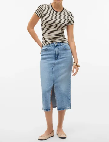 Fusta Vero Moda, albastru