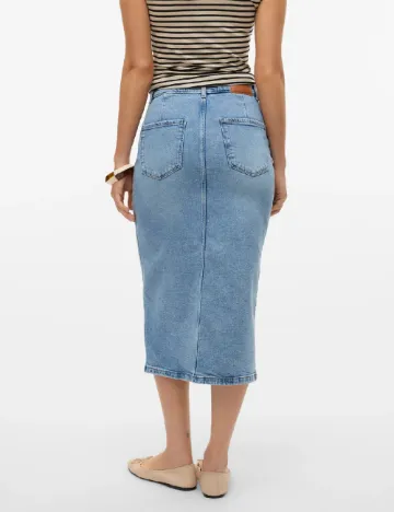 Fusta Vero Moda, albastru