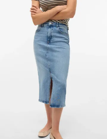 Fusta Vero Moda, albastru