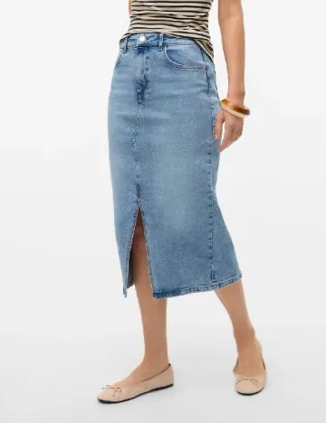 Fusta Vero Moda, albastru