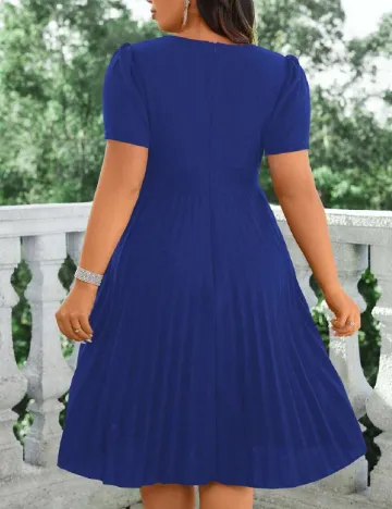 Rochie medie SHEIN CURVE, albastru