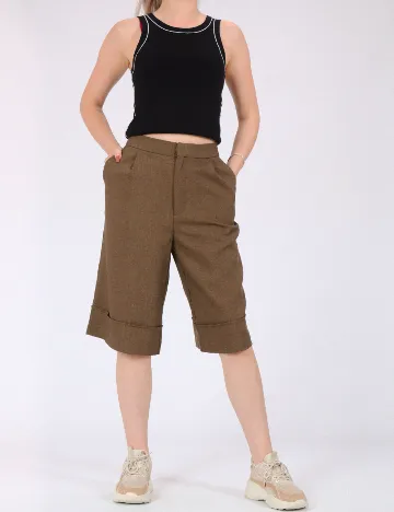 Pantaloni scurti Only, maro