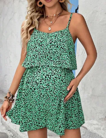 Salopeta SHEIN Maternity, verde