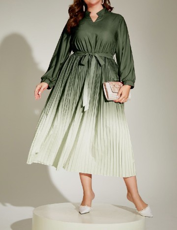 Rochie medie SHEIN CURVE, verde