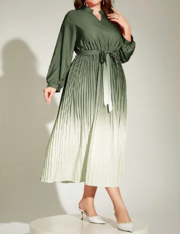Rochie medie SHEIN CURVE, verde