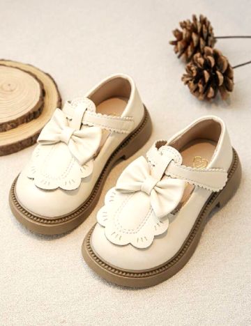 Pantofi Shein Kids, crem