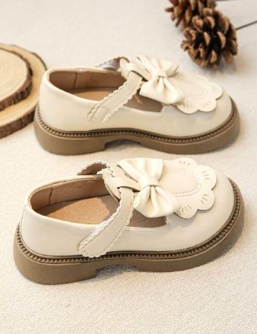 Pantofi Shein Kids, crem