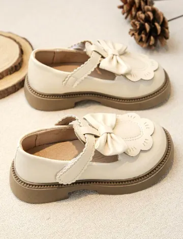 Pantofi Shein Kids, crem