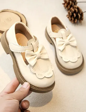 Pantofi Shein Kids, crem