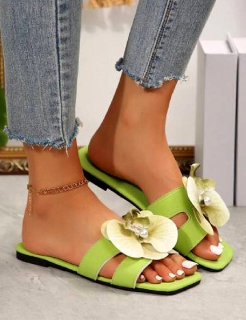 Slapi SHEIN, verde