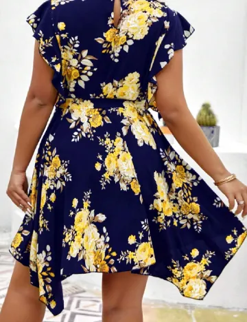 Rochie scurta SHEIN CURVE, bleumarin