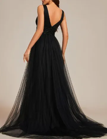 Rochie lunga Ever-Pretty, negru