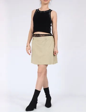 Fusta Vero Moda, bej