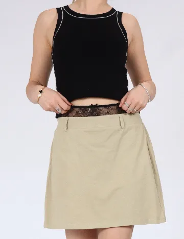 Fusta Vero Moda, bej